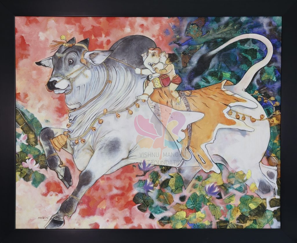 Cow art by Giridhar Goud